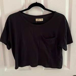 Black Crop Tee
